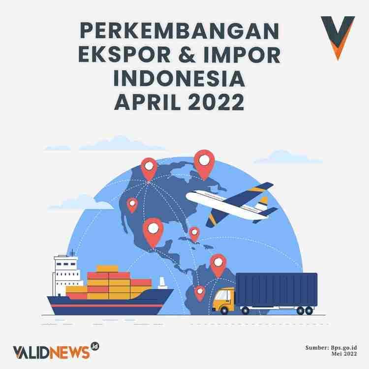 PERKEMBANGAN  EKSPOR & IMPOR  INDONESIA APRIL 2022