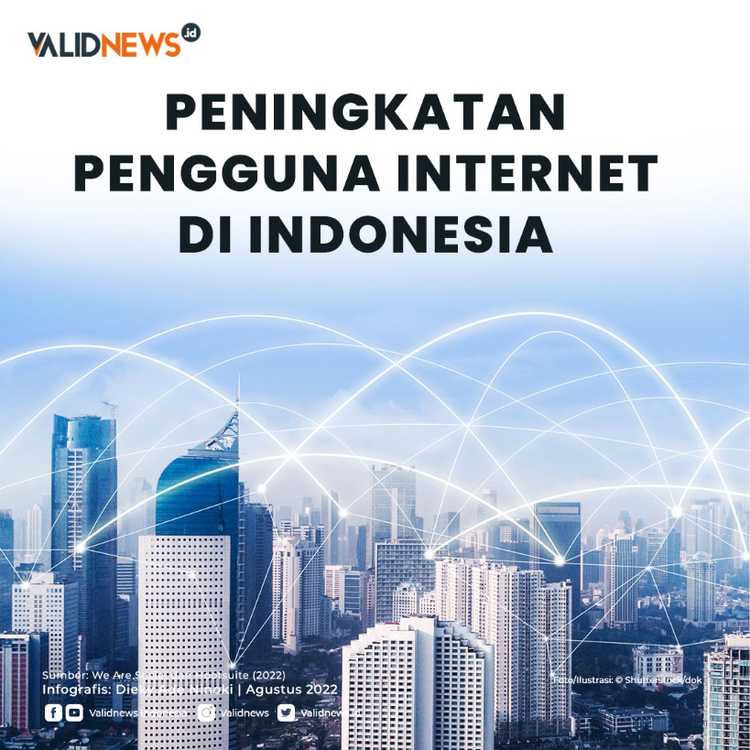 Peningkatan Pengguna Internet  di Indonesia