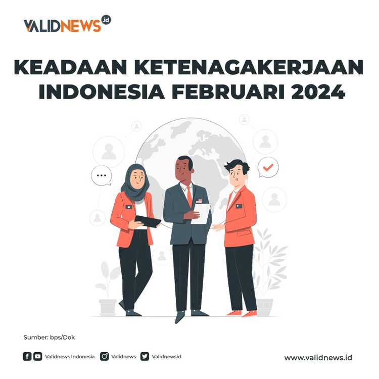 Keadaan Ketenagakerjaan Indonesia Februari 2024